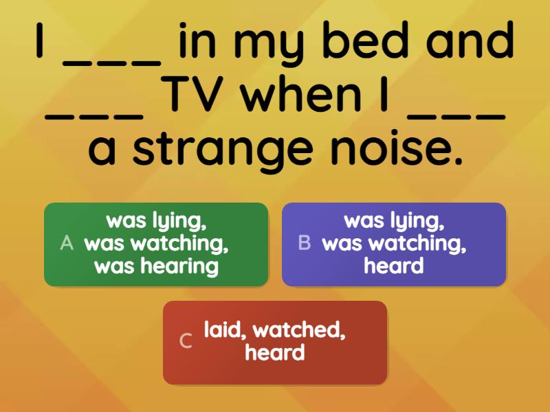 past tenses [narrative] - Quiz