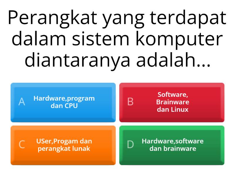 Soal Sistem Komputer - Quiz