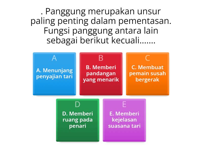 Soal Seni Budaya Semester 2 - Quiz