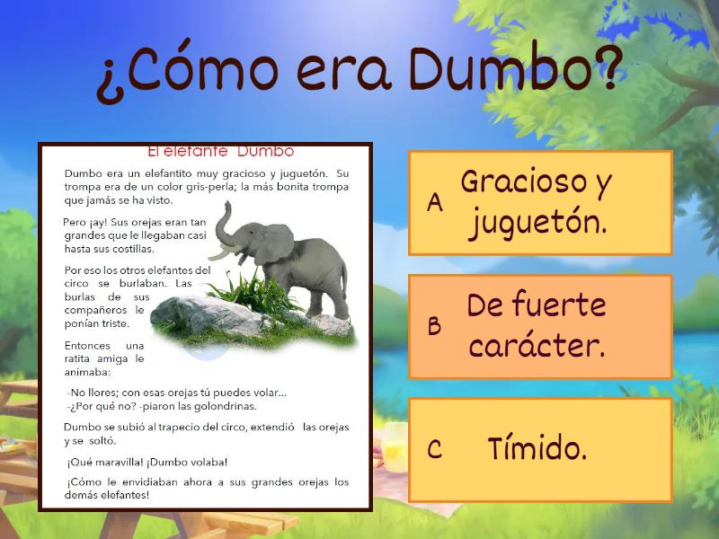 El elefante Dumbo - Quiz