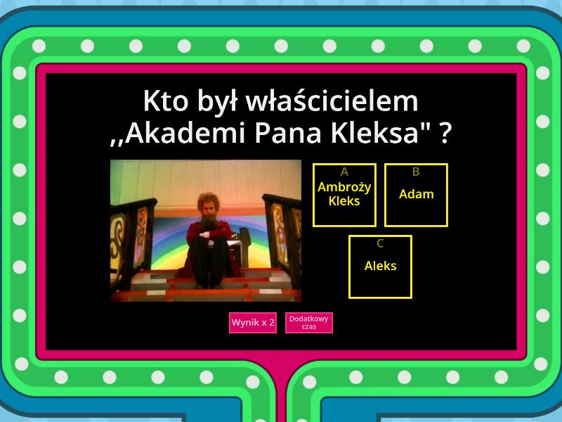 Pan Kleks Pigułki Na Porost Włosów Pan Kleks Lektura - Gameshow quiz