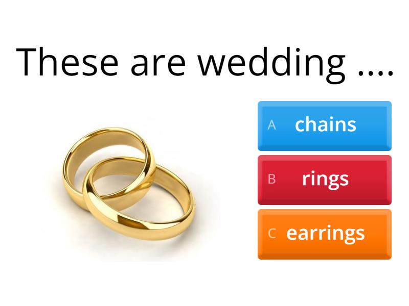 Wedding Vocabulary - Quiz