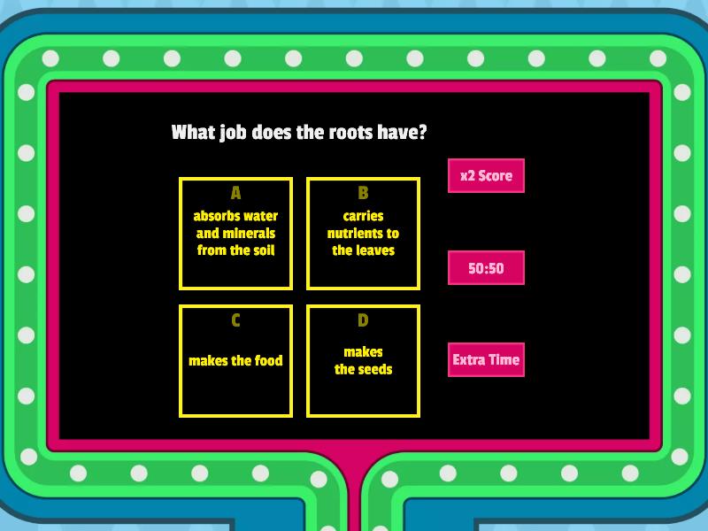 Abeka 3rd grade Science Chapter 5 - Gameshow quiz