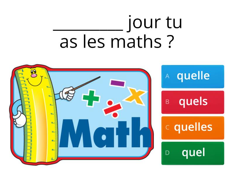 Quel Quelle Quels Ou Quelles - Quiz