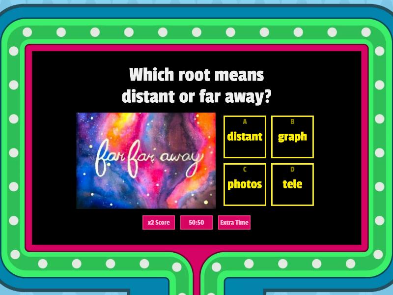 Three Words With The Root Graph