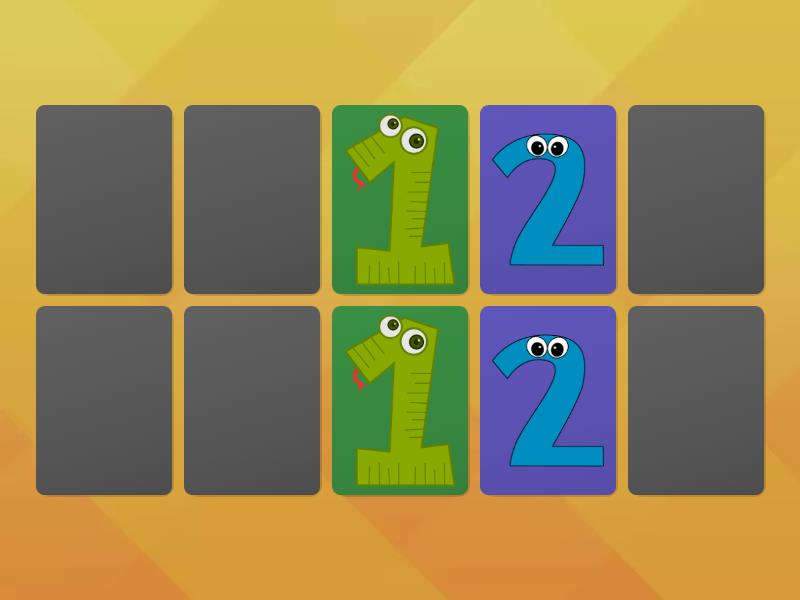 Numbers 1 to 5 Combine os pares