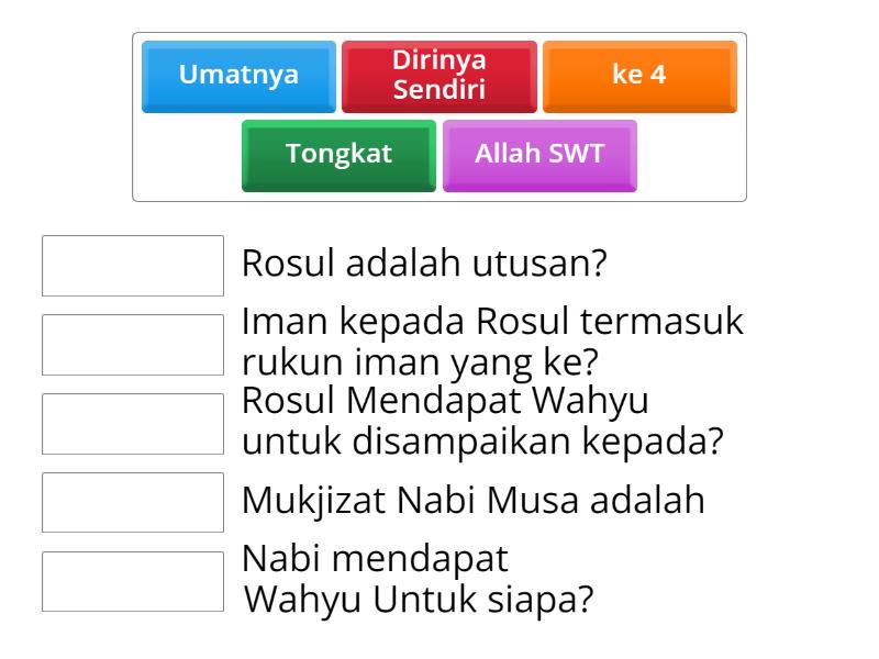 Nabi dan Rosul - Match up