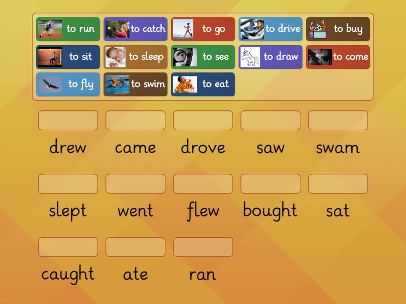 Kid's Box 4 Unit 7 Irregular Verbs - Match up