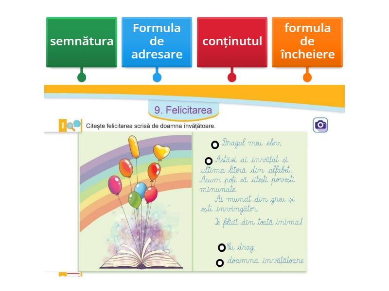 felicitarea - Labelled diagram