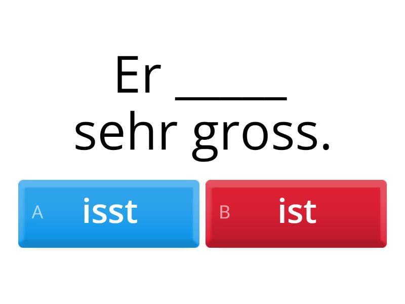 ist vs isst - Quiz
