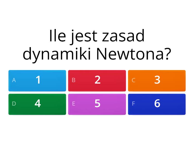 Ile Jest Zasad Dynamiki Newtona