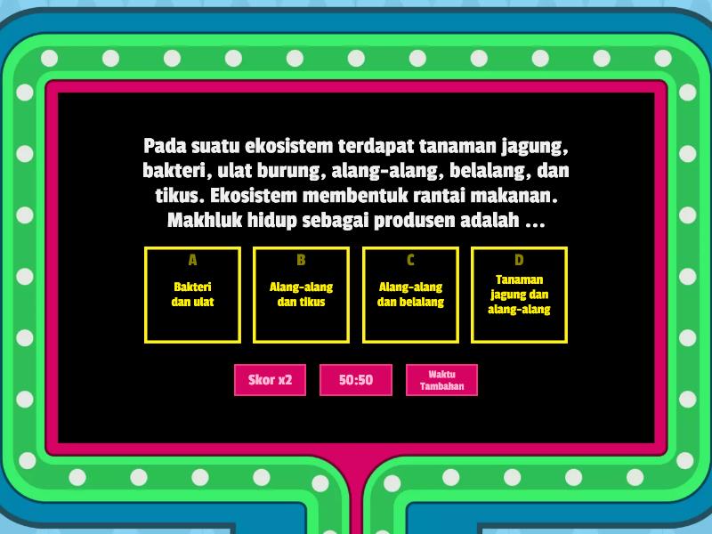 Soal IPAS Kelas 5 - Gameshow quiz