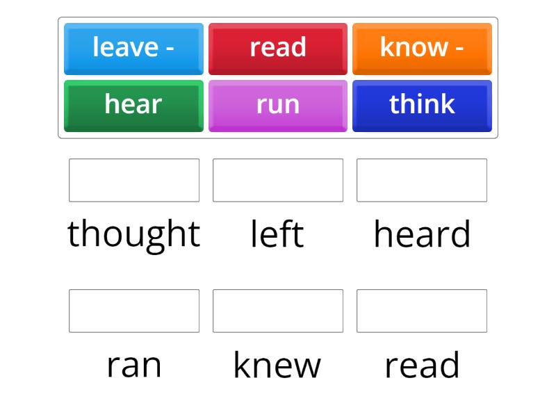 Unit 2A Irregular Verbs Roadmap A2+ - Match up