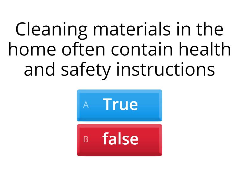 Household cleaning products safety Quiz