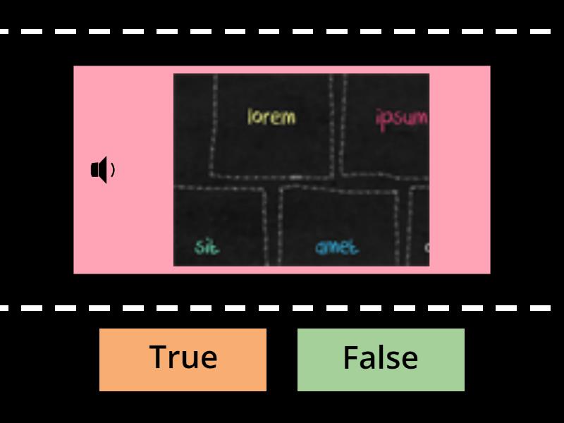 Verdadero Falso Para Niños - Recursos Didácticos - Wordwall