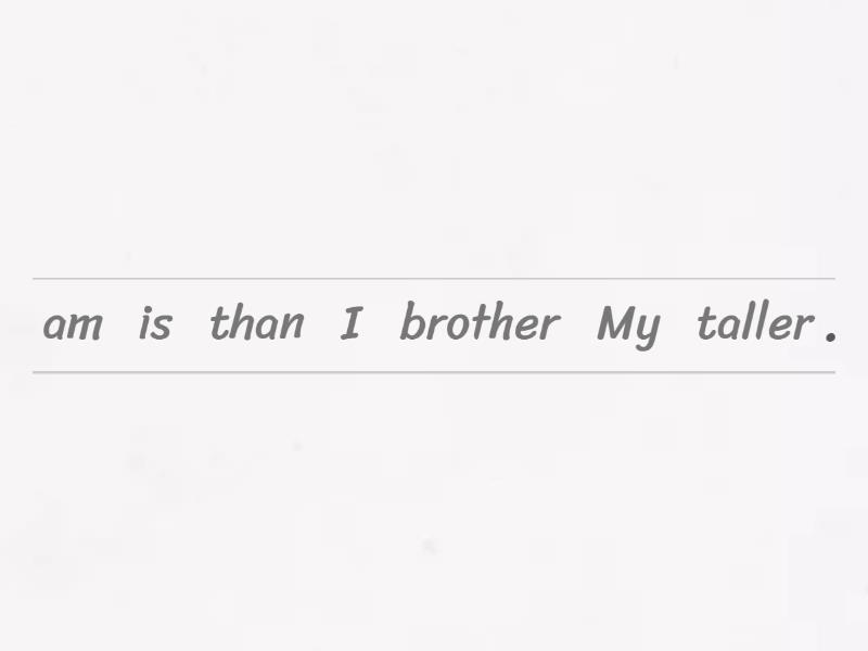 comparative and superlative Unjumble