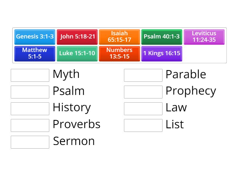 identifying-literary-forms-in-the-bible-match-up
