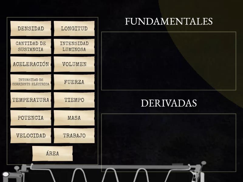 CLASIFICA LAS MAGNITUDES - Group sort