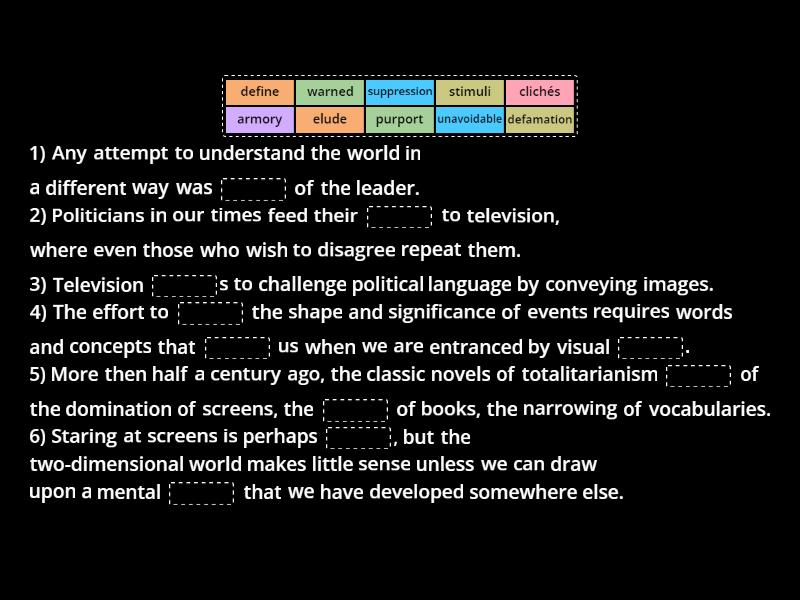 Chapter 9 - Task 1 (Fill in the gaps with the suitable words) - Missing ...