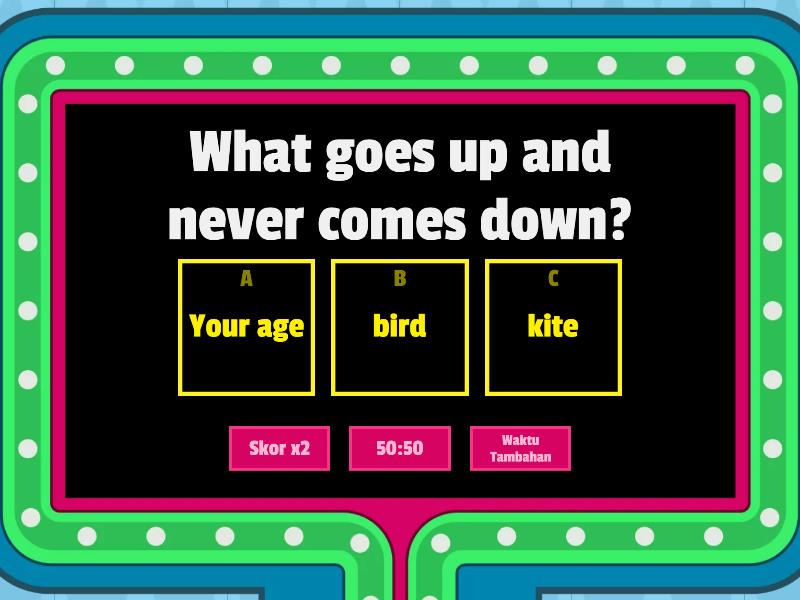 Fun riddles - Gameshow quiz