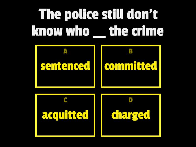 Crime And Punishment - Quiz