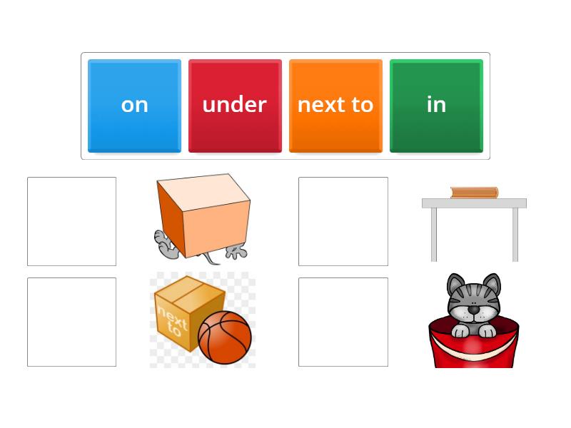 Kid's box 1 prepositions - Match up