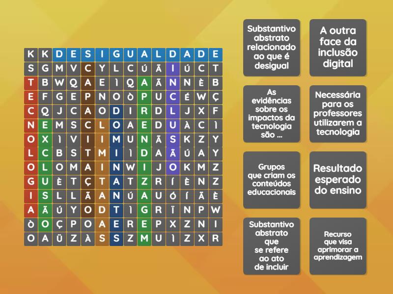 CAÇA PALAVRAS DA TECNOLOGIA - Caça-palavras