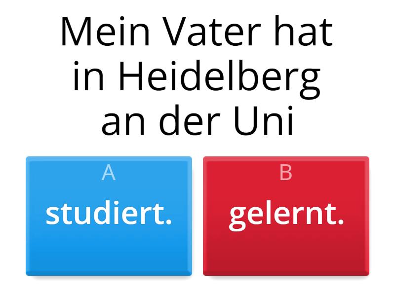 Studieren Oder Lernen - Quiz