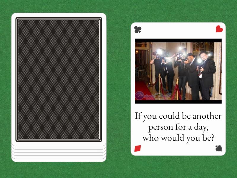 Speaking cards - Second conditional - Cartas al azar