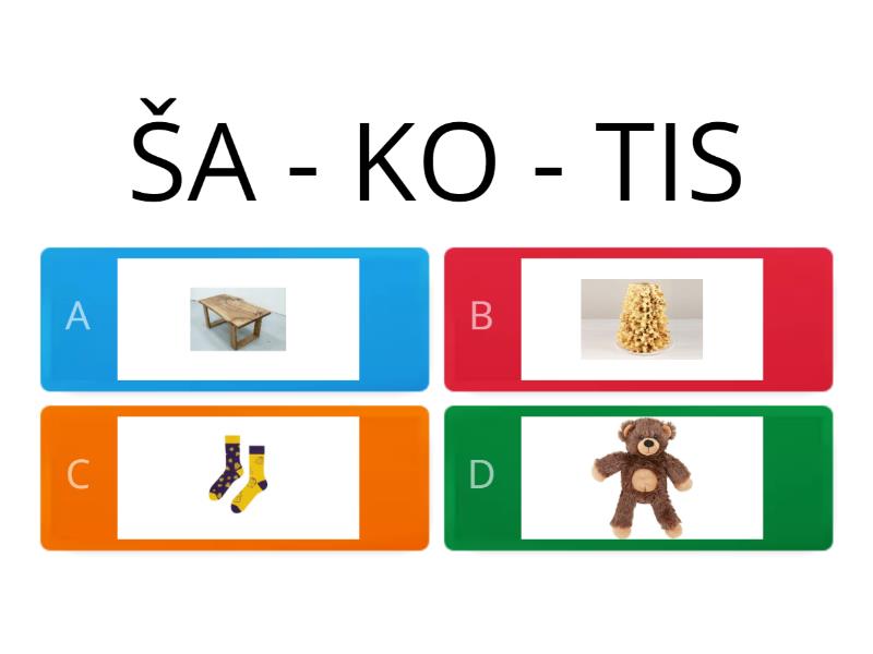 ŽODŽIAI IŠ Š RAIDĖS - Viktorina