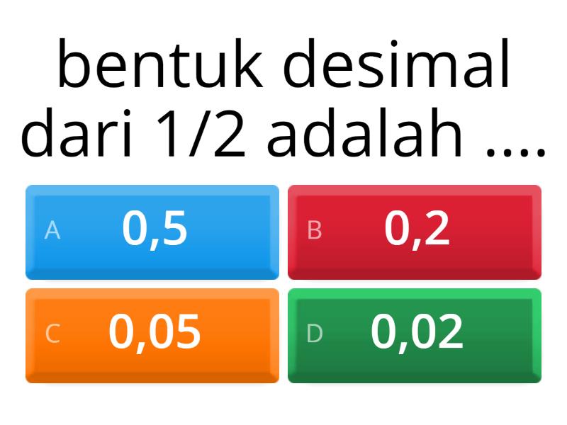 Matematika Kelas Mengubah Bilangan Pecahan Menjadi Bilangan Desimal