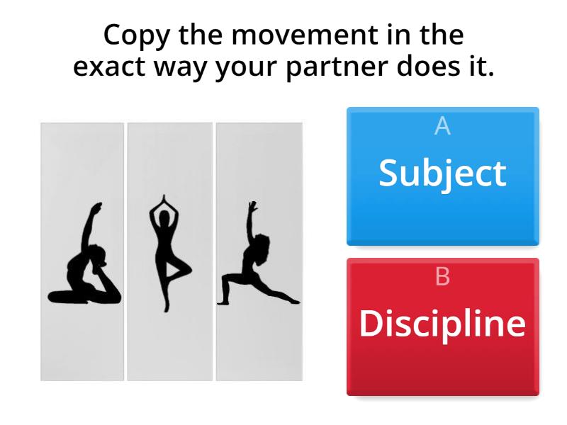 Subject Vs Discipline - Physical Literacy - Quiz