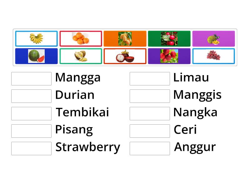 BUAH-BUAHAN - Match up