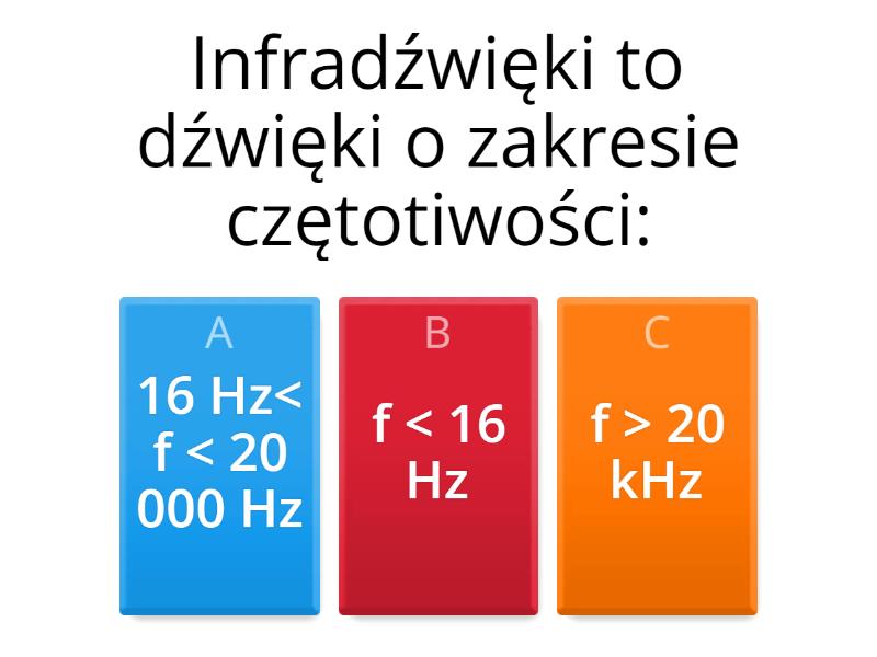Quiz Drgania I Fale Sprężyste Drgania i Fale - przygotowanie do pracy klasowej - Cuestionario