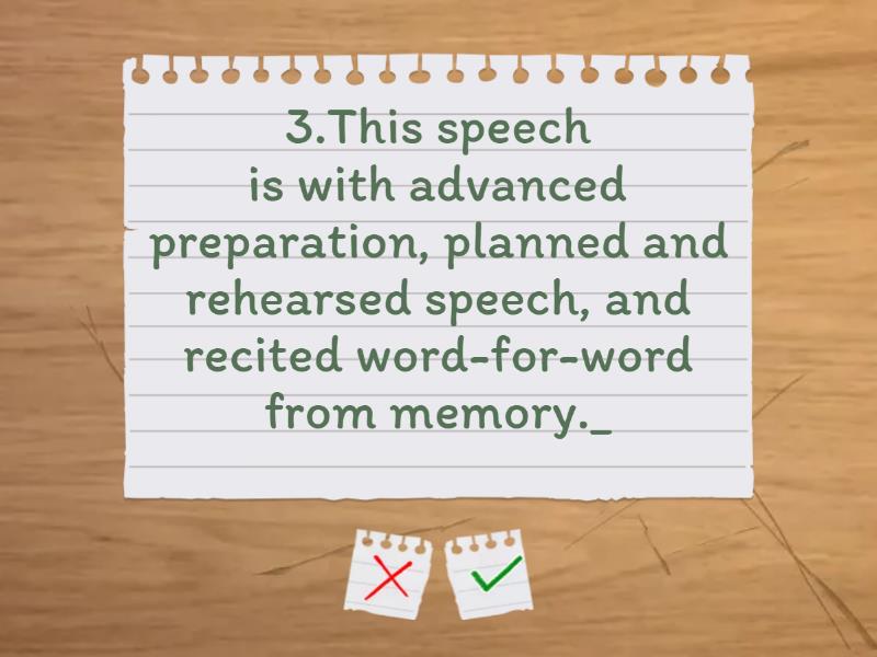 speech is defined as quizlet