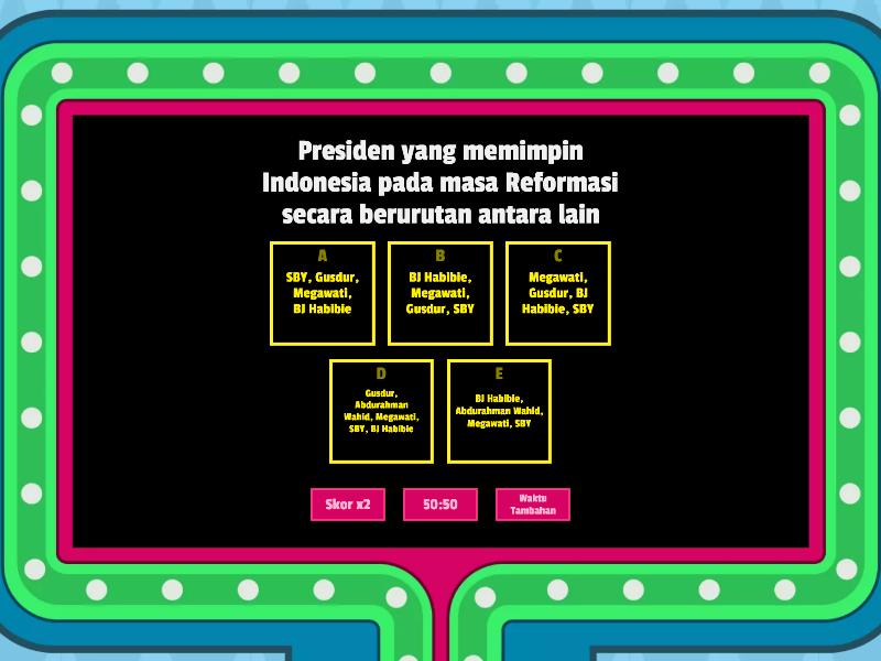 Quiz Sejarah - Gameshow Quiz