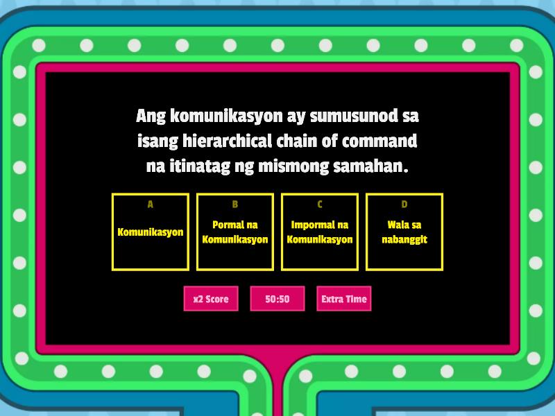 URI NG KOMUNIKASYON - Gameshow Quiz