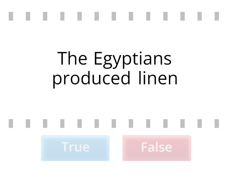 Clothing - True or false