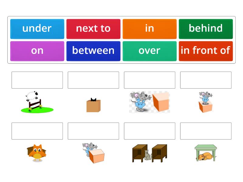 Brainy 5 Unit 2 Prepositions of place - Match up