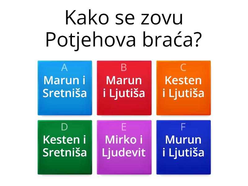 Kako Je Potjeh Tražio Istinu - Quiz