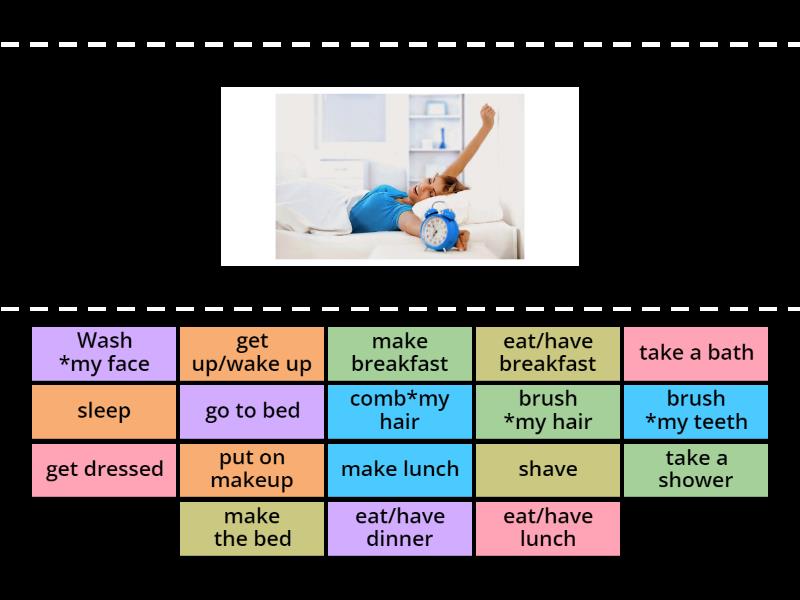 Everyday Activities - Find the match