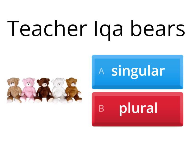 Singular And Plural Nouns - Quiz