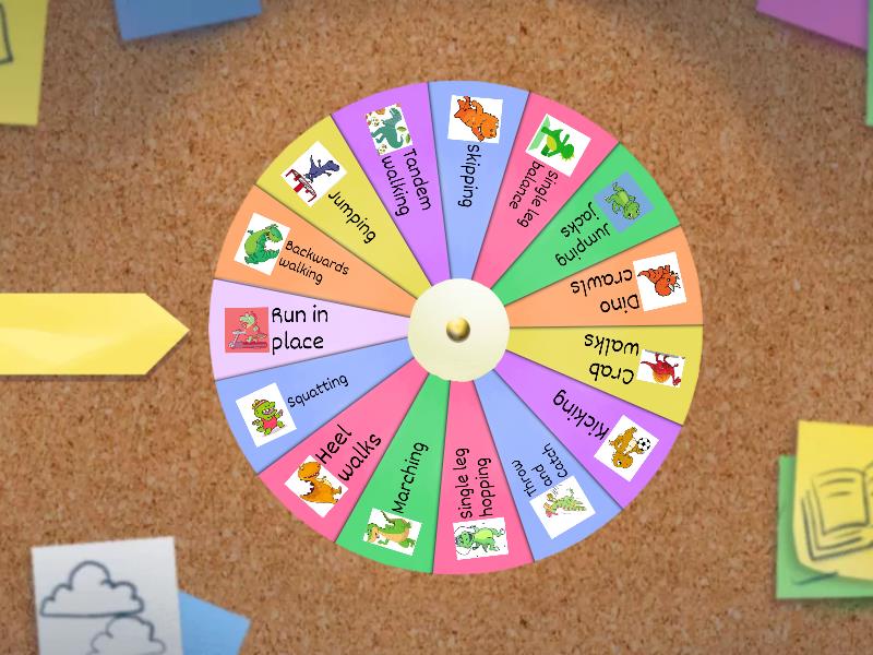 Dino Gross motor - Spin the wheel