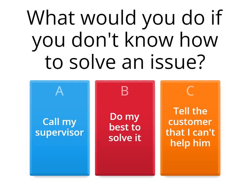 Customer Service Test - Cuestionario