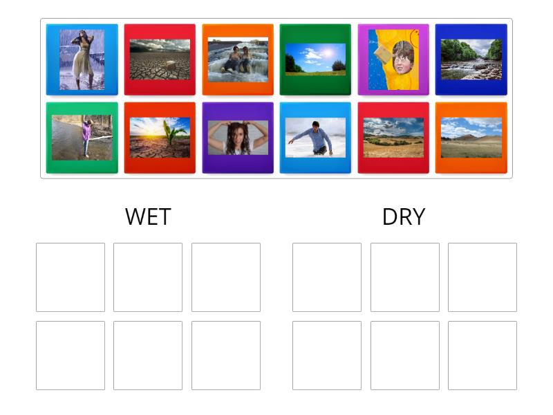 WET/DRY - Group sort