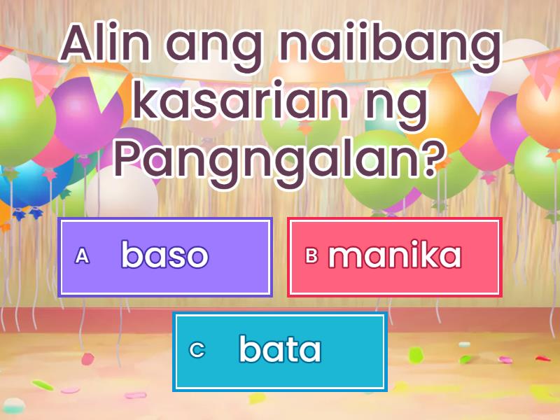 Kasarian Ng Pangngalan - Quiz