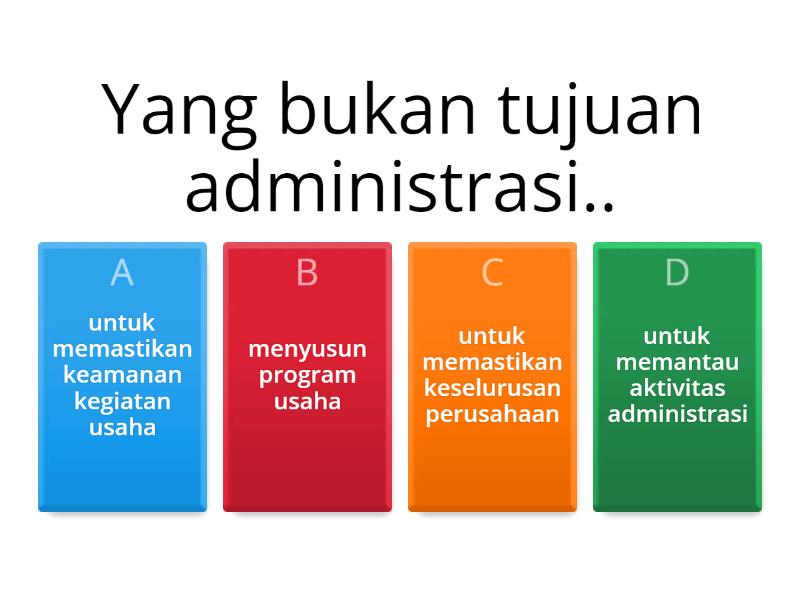 ADMINISTRASI - Quiz