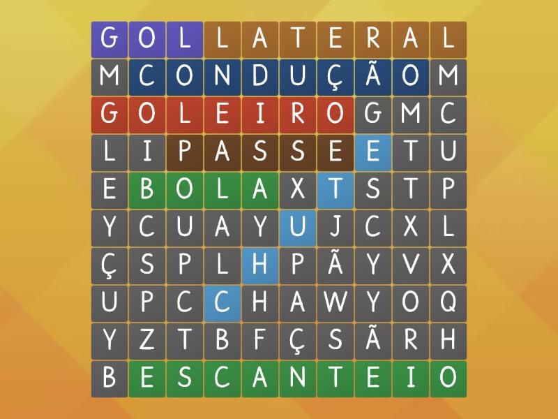 CAÇA-PALAVRAS FUTEBOL - Wordsearch