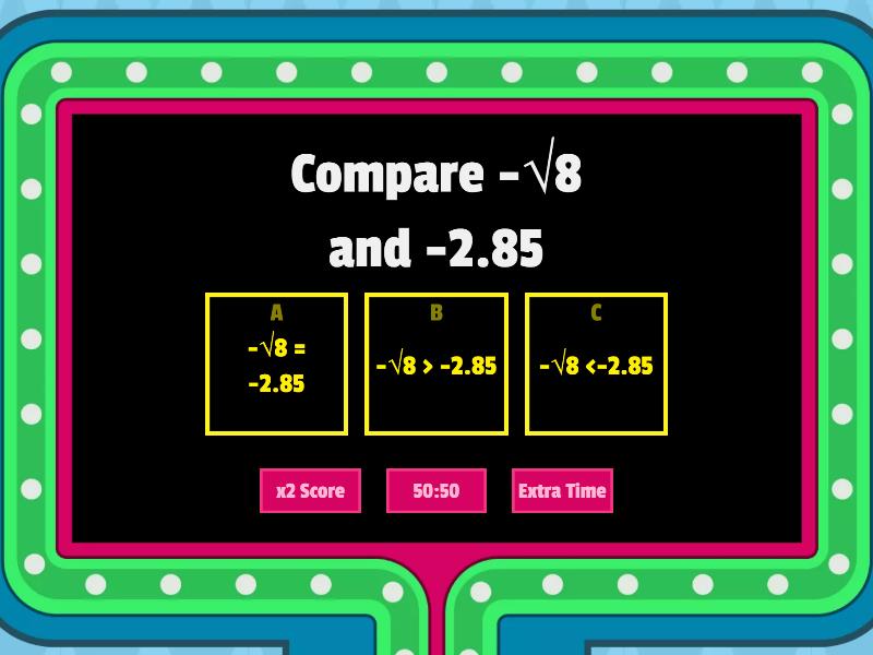 practice and problem solving 1 3 compare and order real numbers