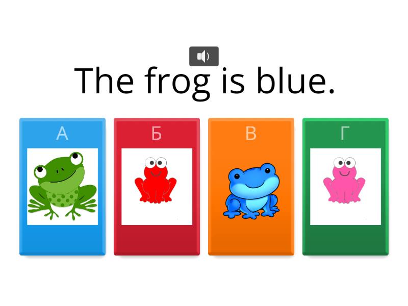Frog/Rabbit colors - Quiz